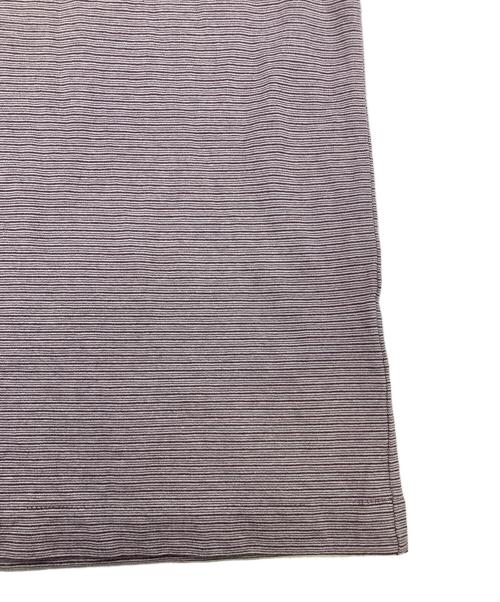 KAPTAIN SUNSHINE（キャプテンサンシャイン）KAPTAIN SUNSHINE (キャプテンサンシャイン) 26SS Hard Twisted Stripe Jersey Half-sleeve Tee パープル サイズ:SIZE3の古着・服飾アイテム