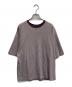 KAPTAIN SUNSHINE（キャプテンサンシャイン）の古着「26SS Hard Twisted Stripe Jersey Half-sleeve Tee」｜パープル