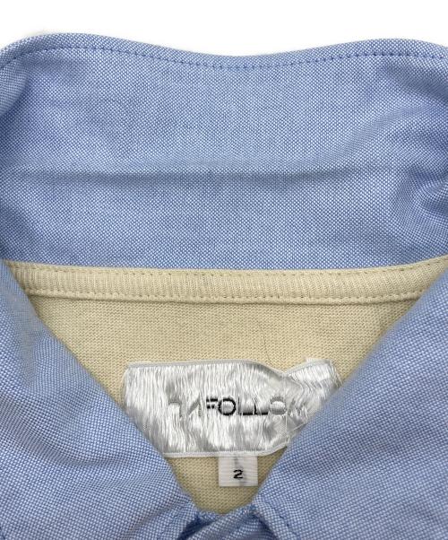 FOLL（フォル）FOLL (フォル) 26SS dry cotton rugby shirt ベージュ×ブルー サイズ:2の古着・服飾アイテム