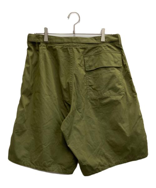 blurhms ROOTSTOCK（ブラームスルーツストック）blurhms ROOTSTOCK (ブラームスルーツストック) C/N Oxford Belts Shorts JS オリーブ サイズ:3の古着・服飾アイテム