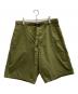 blurhms ROOTSTOCK（ブラームスルーツストック）の古着「C/N Oxford Belts Shorts JS」｜オリーブ
