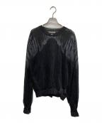 masuエムエーエスユー）の古着「CLEAR ANGEL WING SWEATER」｜ブラック