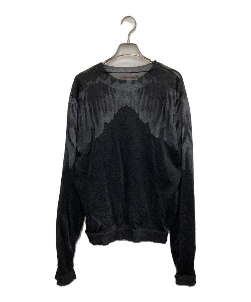 masu（エムエーエスユー）MASU (エムエーエスユー) CLEAR ANGEL WING SWEATER ブラック サイズ:48の古着・服飾アイテム