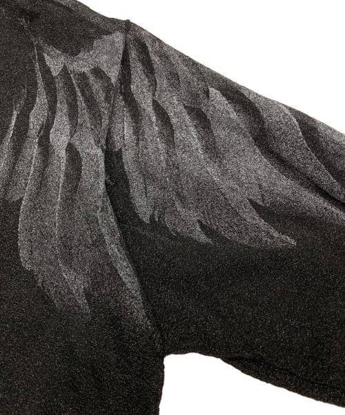 masu（エムエーエスユー）MASU (エムエーエスユー) CLEAR ANGEL WING SWEATER ブラック サイズ:48の古着・服飾アイテム