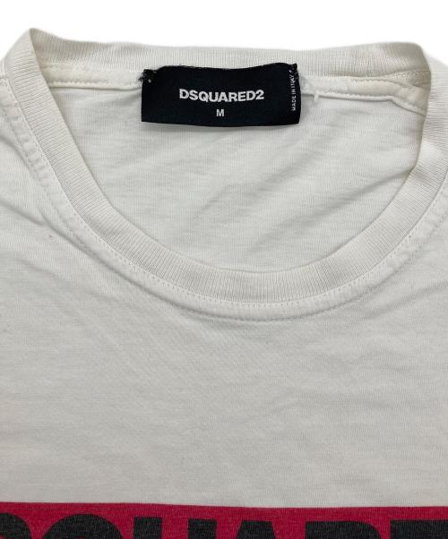 DSQUARED2（ディースクエアード）DSQUARED2 (ディースクエアード) プリントTシャツ ホワイト サイズ:Mの古着・服飾アイテム