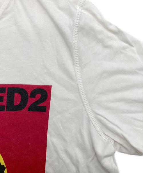 DSQUARED2（ディースクエアード）DSQUARED2 (ディースクエアード) プリントTシャツ ホワイト サイズ:Mの古着・服飾アイテム