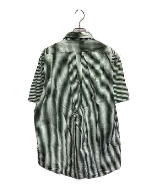 POLO RALPH LAUREN（ポロ・ラルフローレン）POLO RALPH LAUREN (ポロ・ラルフローレン) 半袖ストライプシャツ グリーン サイズ:Lの古着・服飾アイテム