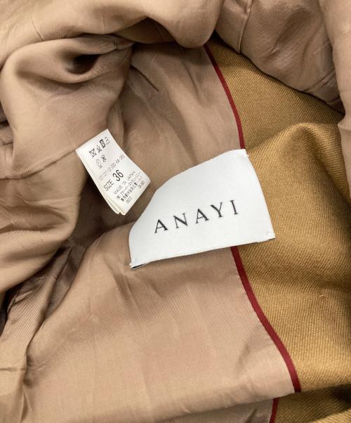 ANAYI（アナイ）ANAYI (アナイ) 金釦ダブルジャケット ブラウン サイズ:36の古着・服飾アイテム