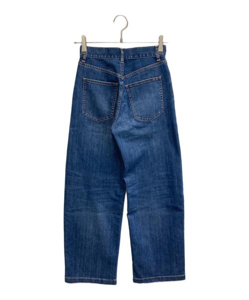 23区（ニジュウサンク）23区 (ニジュウサンク) サマー ストレート ワイド パンツ ネイビー サイズ:SIZE30の古着・服飾アイテム
