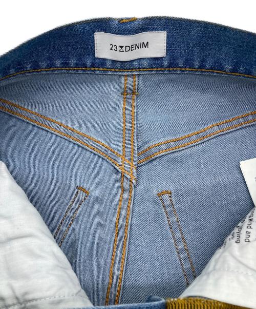 23区（ニジュウサンク）23区 (ニジュウサンク) サマー ストレート ワイド パンツ スカイブルー サイズ:SIZE30の古着・服飾アイテム