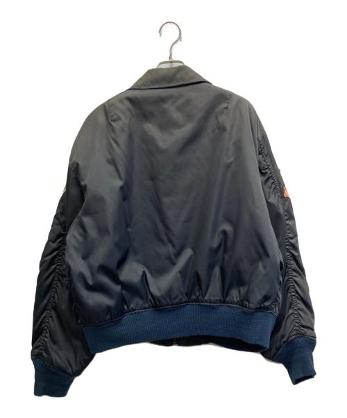 ALPHA（アルファ）ALPHA (アルファ) パッチ付きフライトジャケット ブラック サイズ:Lの古着・服飾アイテム