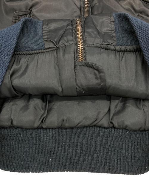 ALPHA（アルファ）ALPHA (アルファ) パッチ付きフライトジャケット ブラック サイズ:Lの古着・服飾アイテム
