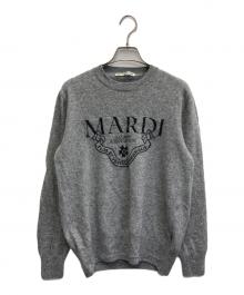 Maradi Mercredi（マルディメクルディ）の古着「CASHMERE CREW NECK ALUMNI CLASSIQUE」｜グレー