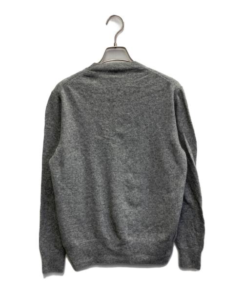 Maradi Mercredi（マルディメクルディ）MARADI MERCREDI (マルディメクルディ) CASHMERE CREW NECK ALUMNI CLASSIQUE グレー サイズ:1の古着・服飾アイテム