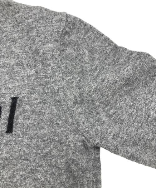 Maradi Mercredi（マルディメクルディ）MARADI MERCREDI (マルディメクルディ) CASHMERE CREW NECK ALUMNI CLASSIQUE グレー サイズ:1の古着・服飾アイテム