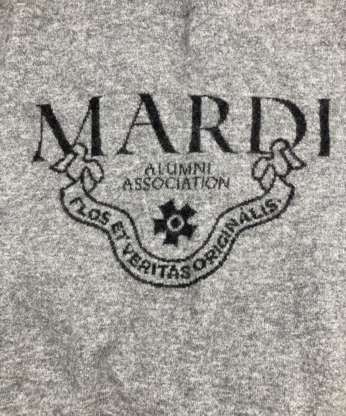 Maradi Mercredi（マルディメクルディ）MARADI MERCREDI (マルディメクルディ) CASHMERE CREW NECK ALUMNI CLASSIQUE グレー サイズ:1の古着・服飾アイテム