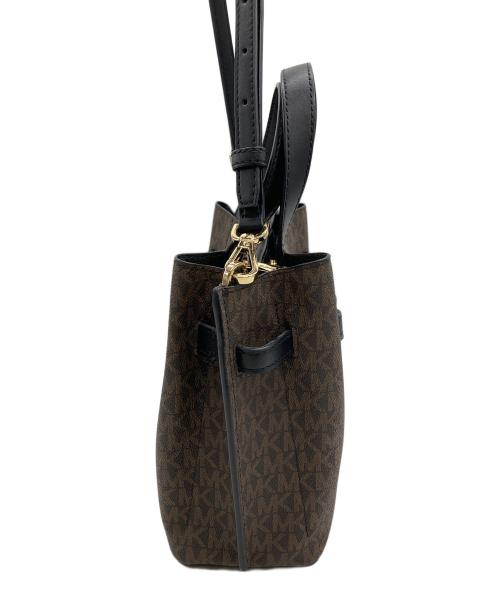 MICHAEL KORS（マイケルコース）MICHAEL KORS (マイケルコース) エミリア サッチェル 2WAYバッグ ブラウンの古着・服飾アイテム