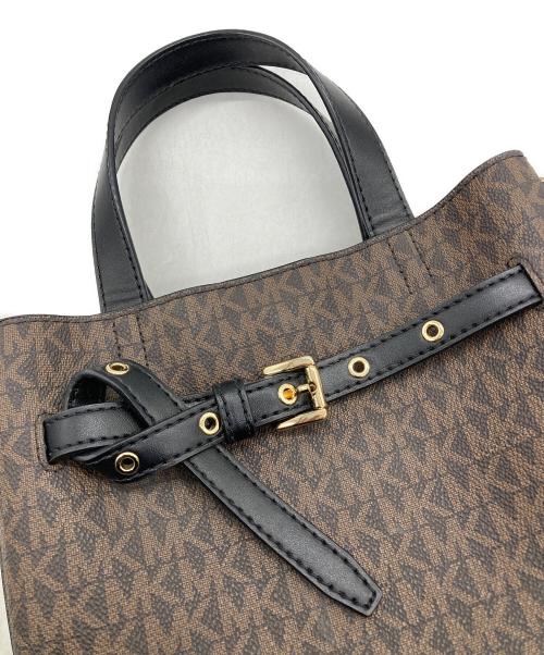 MICHAEL KORS（マイケルコース）MICHAEL KORS (マイケルコース) エミリア サッチェル 2WAYバッグ ブラウンの古着・服飾アイテム