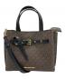 MICHAEL KORS（マイケルコース）の古着「エミリア サッチェル 2WAYバッグ」｜ブラウン