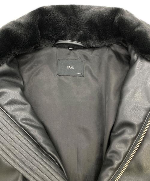 HARE（ハレ）HARE (ハレ) フェイクレザーブルゾン ブラック サイズ:Sの古着・服飾アイテム