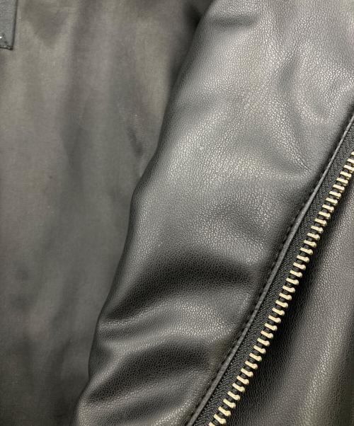 HARE（ハレ）HARE (ハレ) フェイクレザーブルゾン ブラック サイズ:Sの古着・服飾アイテム