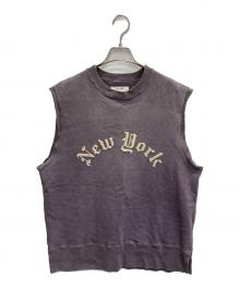 NEXUSVII（ネクサスセブン）の古着「DAMAGED LETTERED CREW VEST」｜パープル