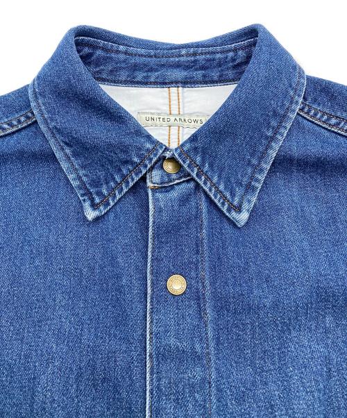 UNITED ARROWS（ユナイテッドアローズ）UNITED ARROWS (ユナイテッドアローズ) シオタデニムオーバーシャツ インディゴ サイズ:Sの古着・服飾アイテム