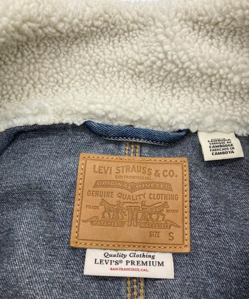 LEVI'S（リーバイス）LEVI'S (リーバイス) WARM CHORE シェルパカラージャケット インディゴ サイズ:Sの古着・服飾アイテム