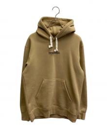 THE NORTH FACE（ザ ノース フェイス）の古着「ロゴ刺繍パーカー」｜ベージュ