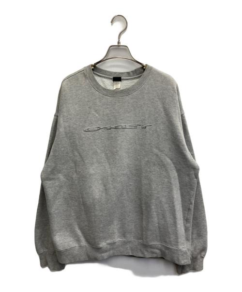 OAKLEY（オークリー）OAKLEY (オークリー) ロゴスウェット グレー サイズ:XLの古着・服飾アイテム
