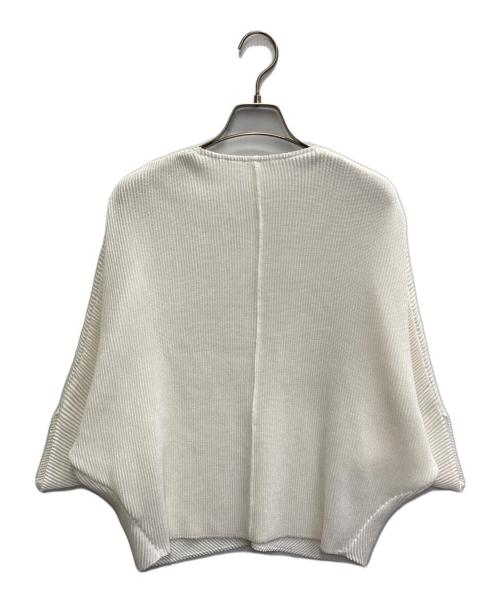 SPECCHIO（スペッチオ）SPECCHIO (スペッチオ) バイアスシャトル Vネック ドルマンプルオーバー ホワイト サイズ:40の古着・服飾アイテム