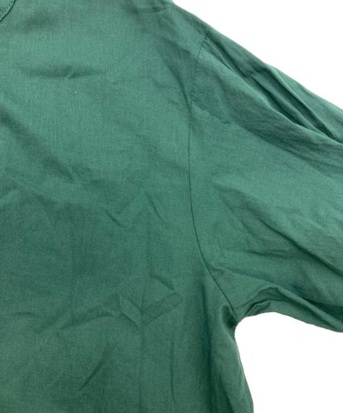 BEARDSLEY（ビアズリー）BEARDSLEY (ビアズリー) ギャザーワンピース グリーンの古着・服飾アイテム