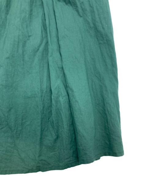 BEARDSLEY（ビアズリー）BEARDSLEY (ビアズリー) ギャザーワンピース グリーンの古着・服飾アイテム