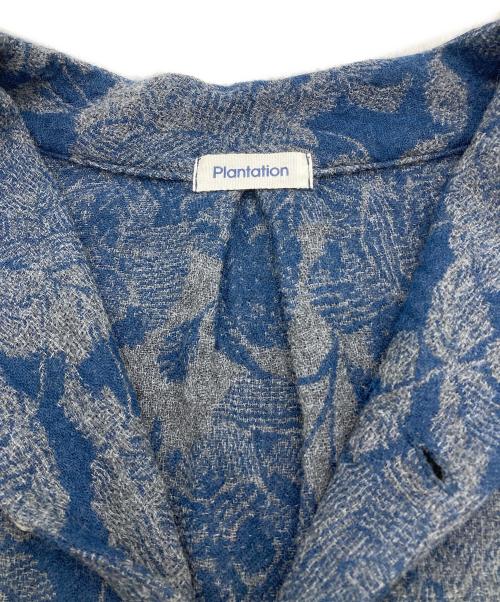 plantation（プランテーション）Plantation (プランテーション) ウールコットンカーディガン ネイビー サイズ:Mの古着・服飾アイテム