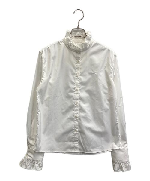 anuans（アニュアンス）anuans (アニュアンス) フリルシャツ ホワイト サイズ:Fの古着・服飾アイテム
