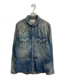 RUDE GALLERY BLACK REBEL（ルードギャラリー ブラックレーベル）の古着「デニムシャツ」｜ネイビー