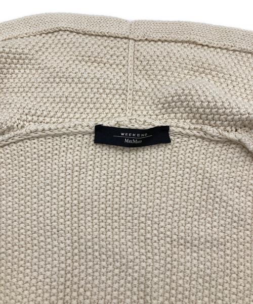 WEEKEND Max Mara（ウィークエンド マックスマーラ）WEEKEND Max Mara (ウィークエンド マックスマーラ) ニットジャケット ベージュ サイズ:Sの古着・服飾アイテム