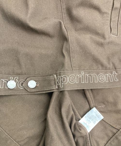 uniform experiment（ユニフォームエクスペリメント）uniform experiment (ユニフォームエクスペリメント) DRIVING BLOUSON ブラウン サイズ:3の古着・服飾アイテム