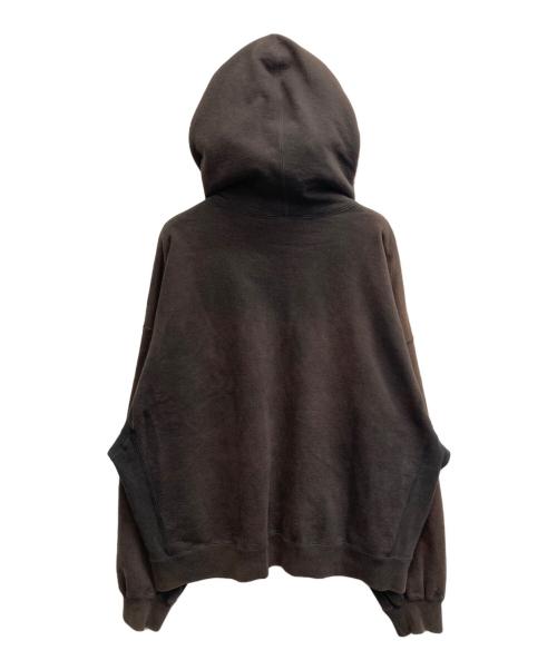 refomed（リフォメッド）refomed (リフォメッド) KINCHAKU ZIPUP HOODIE ブラウン サイズ:2の古着・服飾アイテム