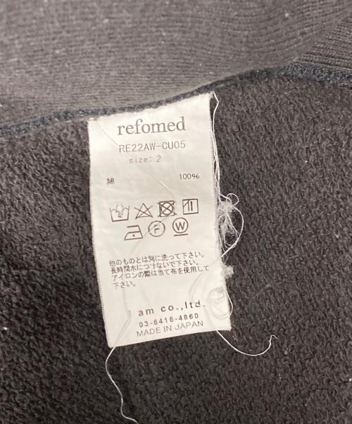 refomed（リフォメッド）refomed (リフォメッド) KINCHAKU ZIPUP HOODIE ブラウン サイズ:2の古着・服飾アイテム