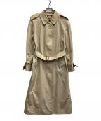 Burberry'sバーバリーズ）の古着「裏ノバチェックステンカラーコート」｜ベージュ