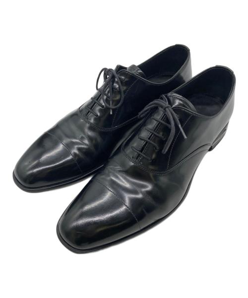 PRADA（プラダ）PRADA (プラダ) パテントレザー ストレートチップ シューズ ブラック サイズ:7の古着・服飾アイテム