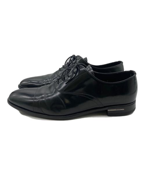 PRADA（プラダ）PRADA (プラダ) パテントレザー ストレートチップ シューズ ブラック サイズ:7の古着・服飾アイテム