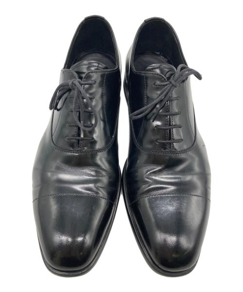 PRADA（プラダ）PRADA (プラダ) パテントレザー ストレートチップ シューズ ブラック サイズ:7の古着・服飾アイテム