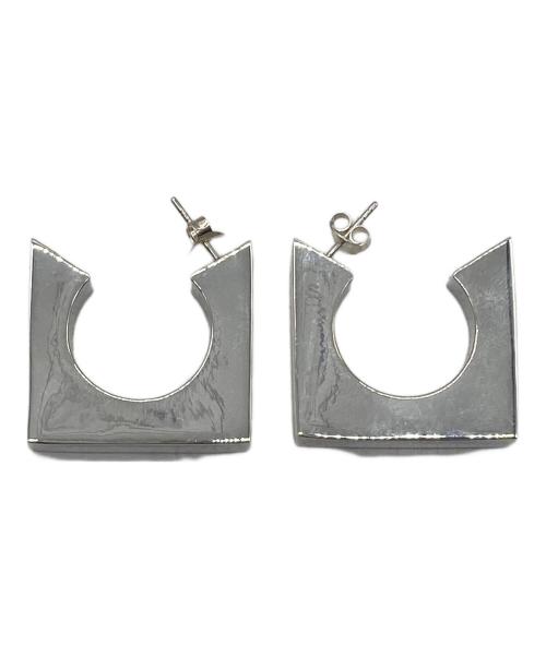 quip queint（クイップクエイント）QUIP QUEINT (クイップクエイント) circle hoop pierce シルバーの古着・服飾アイテム