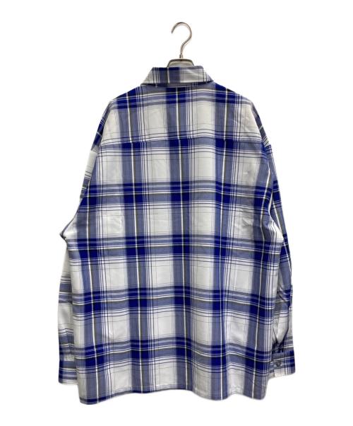 CalTop（キャルトップ）CalTop (キャルトップ) チェックシャツ ブルー サイズ:2XLの古着・服飾アイテム