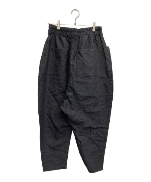 atelier naruse（アトリエナルセ）atelier naruse (アトリエナルセ) リネン コットン サルエルパンツ ブラック サイズ:FREEの古着・服飾アイテム