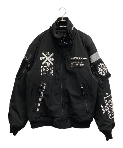 AVIREX PX（アヴィレックスピーエックス）AVIREX PX (アヴィレックスピーエックス) AMC MA-1 MOD フライトジャケット ブラック サイズ:XLの古着・服飾アイテム