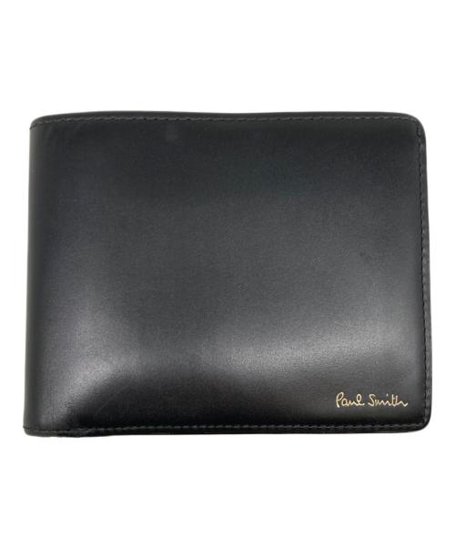 PAUL SMITH（ポールスミス）Paul Smith (ポールスミス) ミニフィルム2つ折り財布 ブラックの古着・服飾アイテム