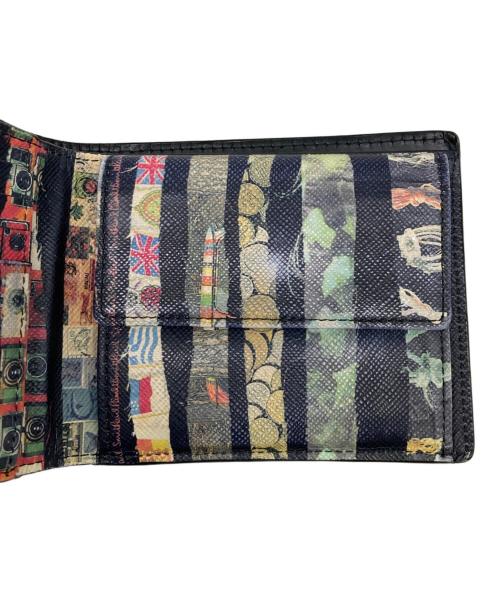 PAUL SMITH（ポールスミス）Paul Smith (ポールスミス) ミニフィルム2つ折り財布 ブラックの古着・服飾アイテム